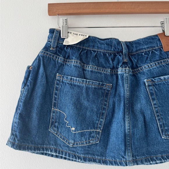 FREE PEOPLE NWT Demi Denim Skort - Picture 6 of 8